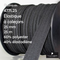 Bobine 25m -  élastique à...