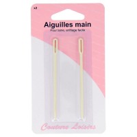 Aiguilles à laine plastique x2