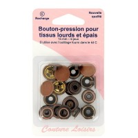 Bouton-pression 15 mm -...