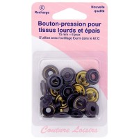 Bouton-pression 15 mm -...