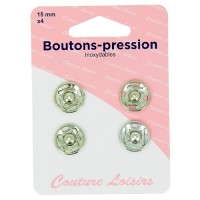 Bouton-pression - 15 mm -...