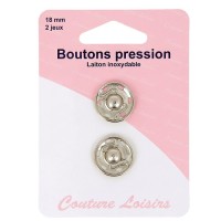 Bouton-pression - 18 mm -...