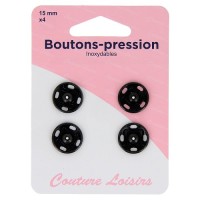 Bouton-pression - 15 mm -...