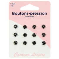 Bouton-pression - 6 mm -...