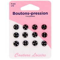 Bouton-pression - 9 mm -...