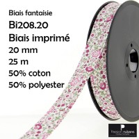 Bobine 25m - Biais imprimé...