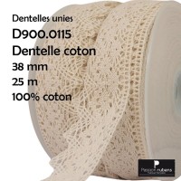 Bobine 25m - dentelle coton...