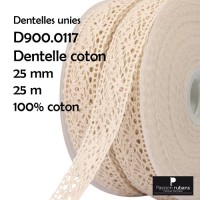 Bobine 25m - dentelle coton...